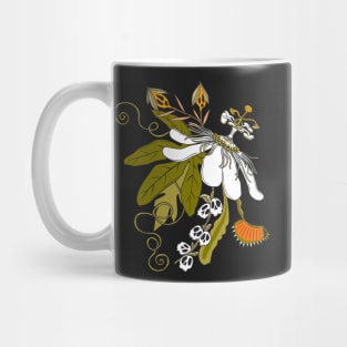 Otherworldly Botanicals, Green and Orange Mug